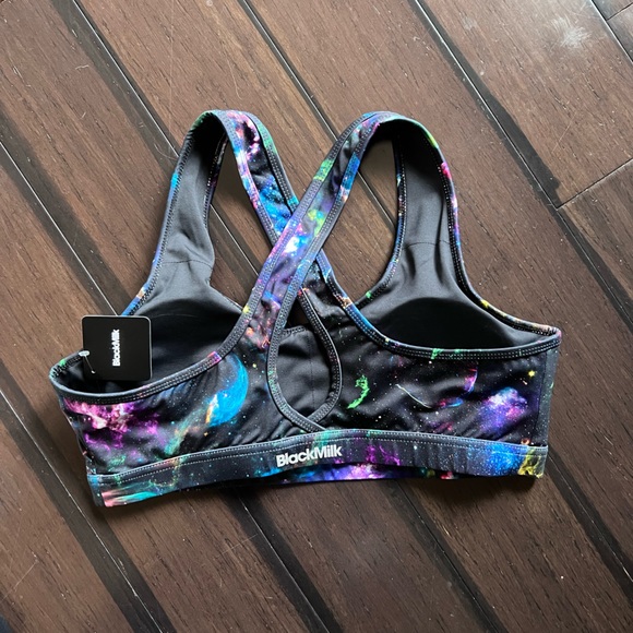 Black Milk Sports Bra Galaxy Print size Large (why is their sizing so bad! Gah!) - Picture 3 of 4